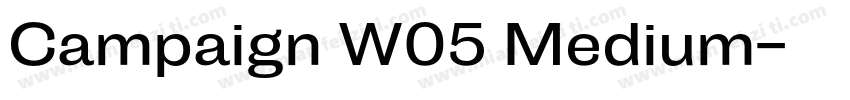 Campaign W05 Medium字体转换